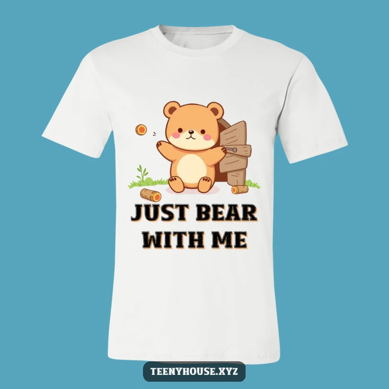 Funny Bear T-Shirt: Juggling Act Design - A Hilarious Gift for Campers
