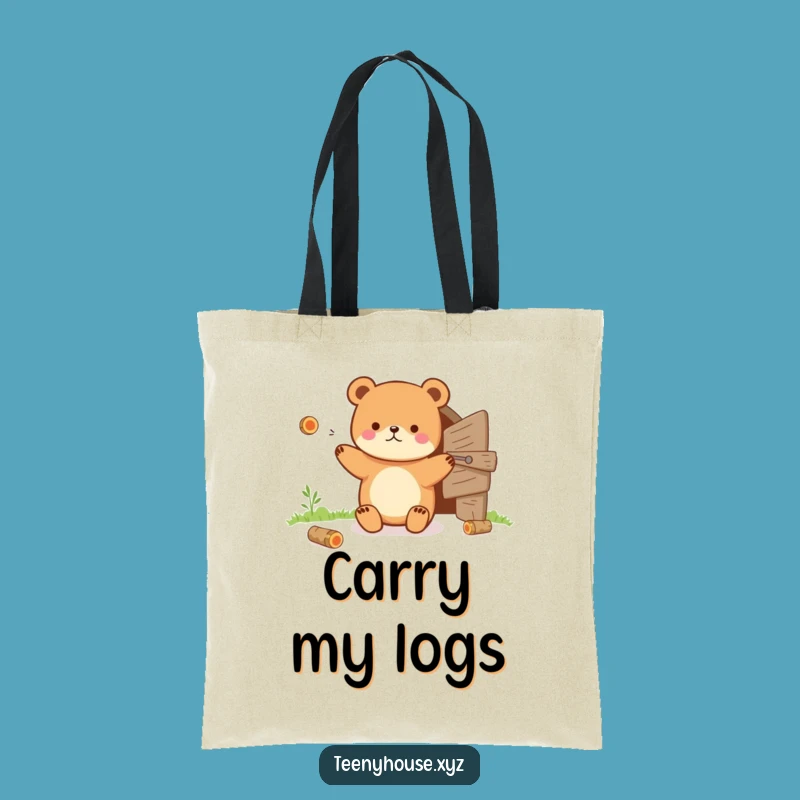 Funny Bear Tote Bag: Juggling Act Art - A Hilarious Carry-All Gift